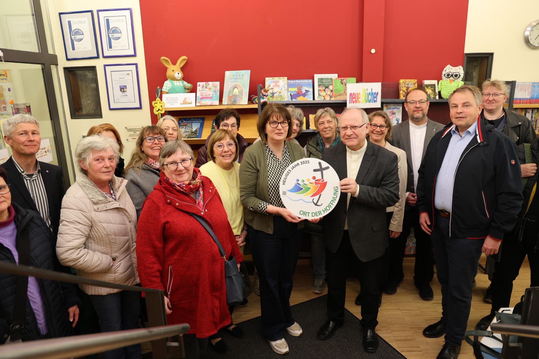 Bücherei Eggolsheim - Auszeichnung zum Ort der Hoffnung
