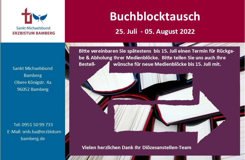 Karte Buchblocktausch Sommer 2022