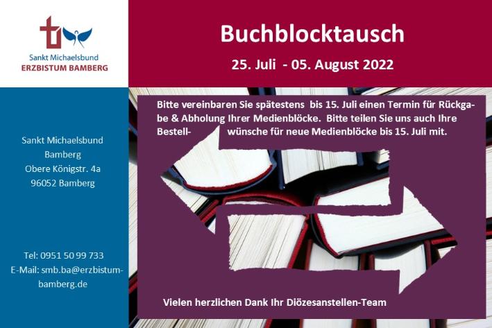 Karte Buchblocktausch Sommer 2022