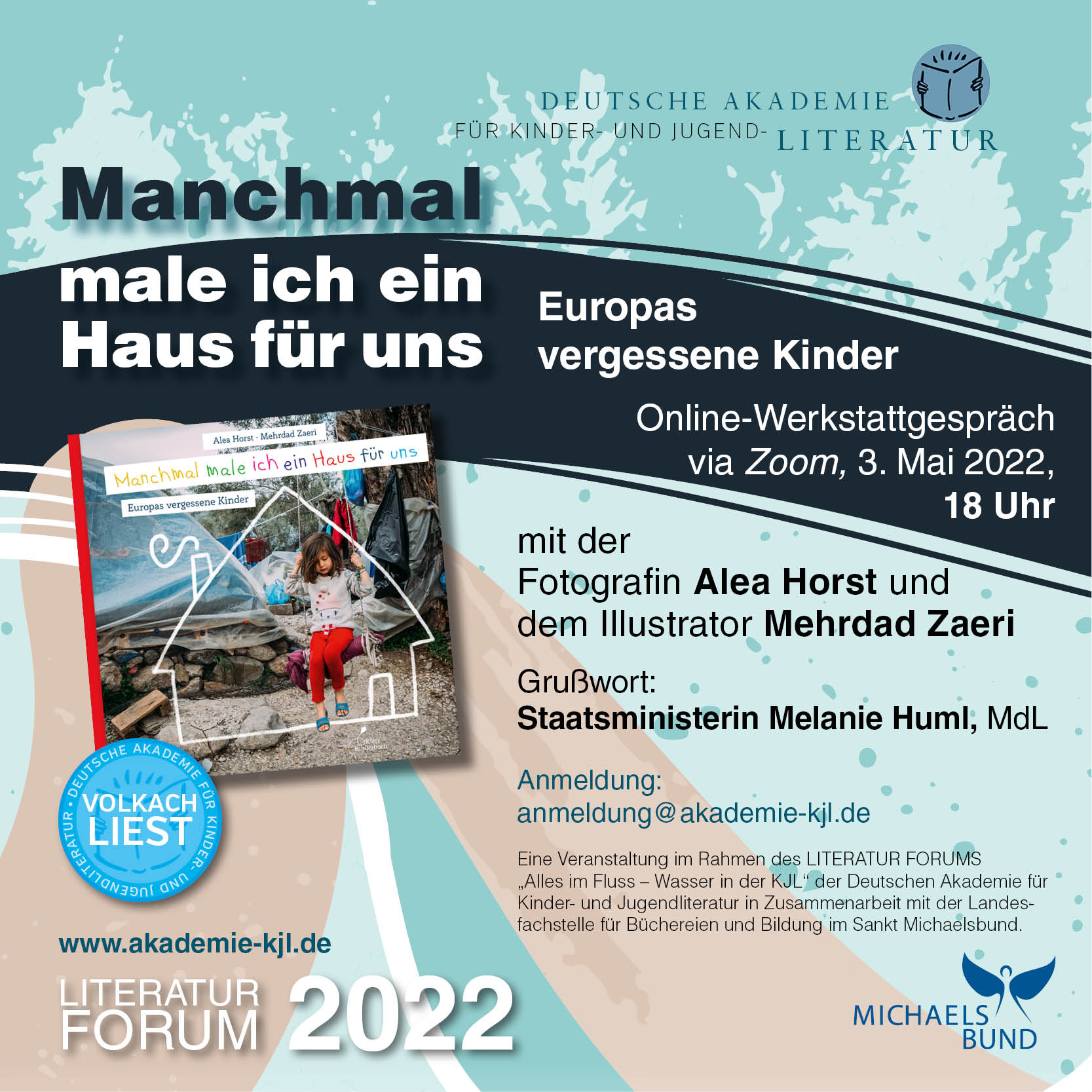 Plakat_OnlineWerkstattgespräch_Manchmal male ich ein Haus für uns