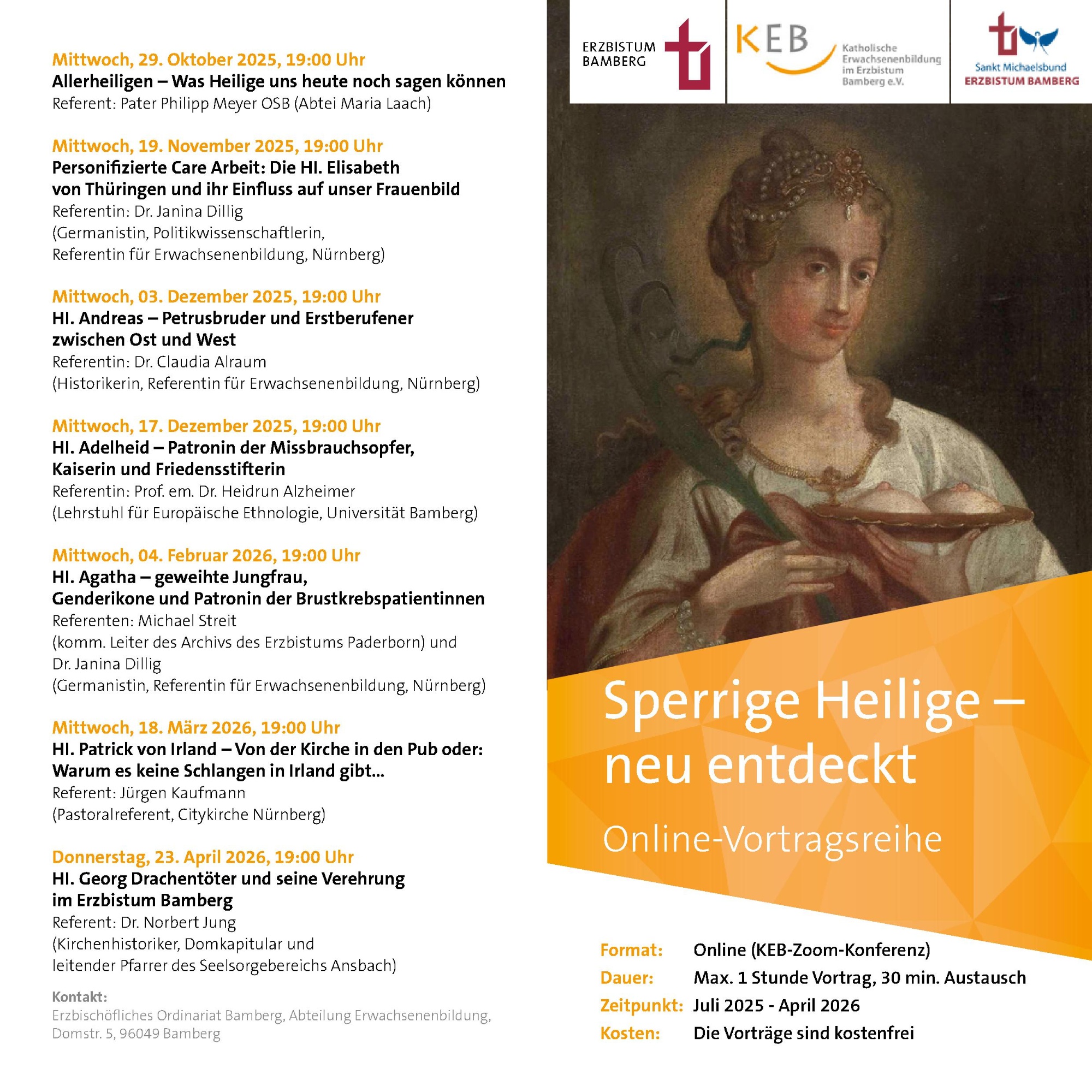 Sperrige Heilige Flyer 2025